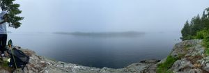 Panoramic of campsite