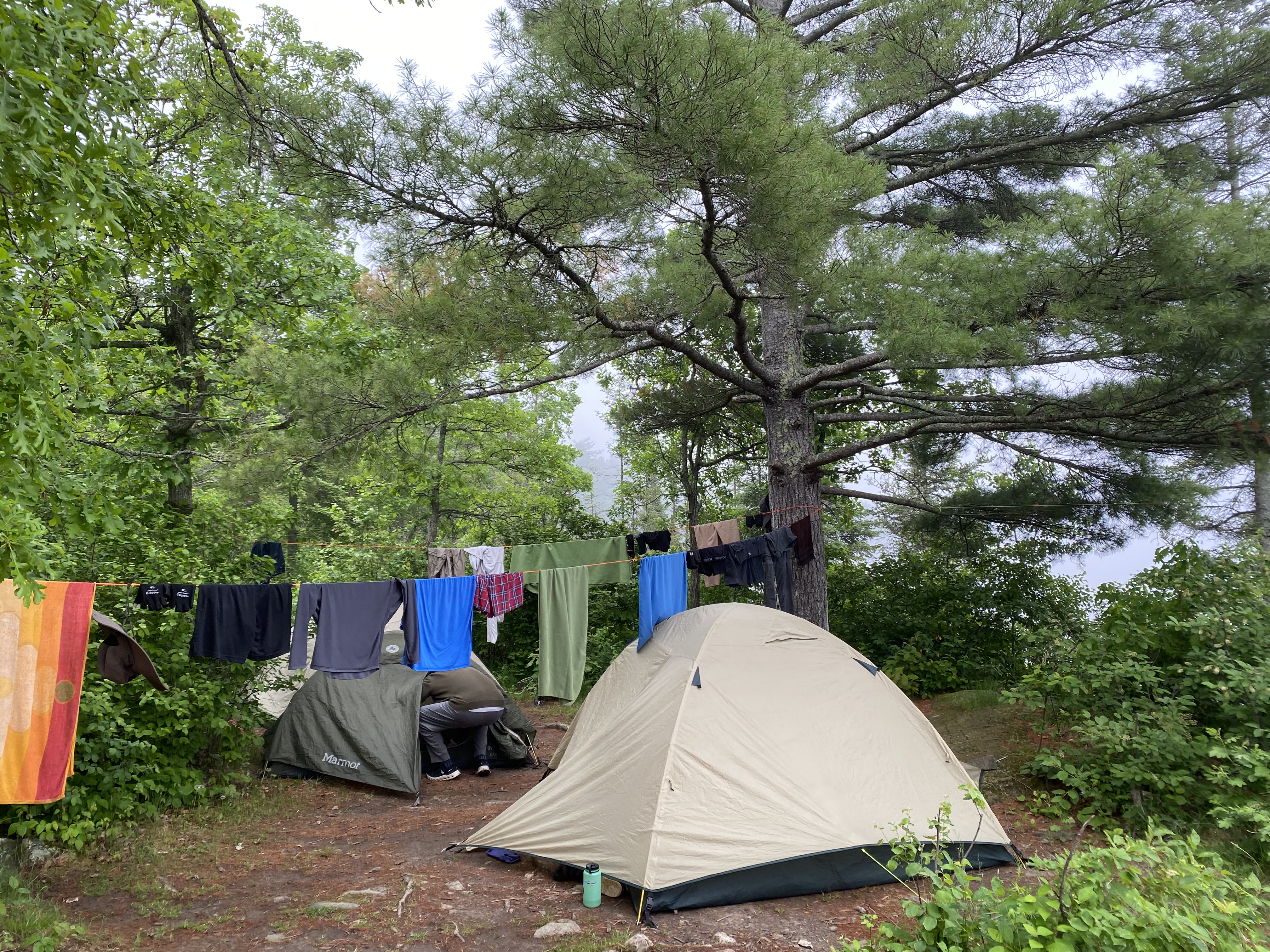 View of main tent area