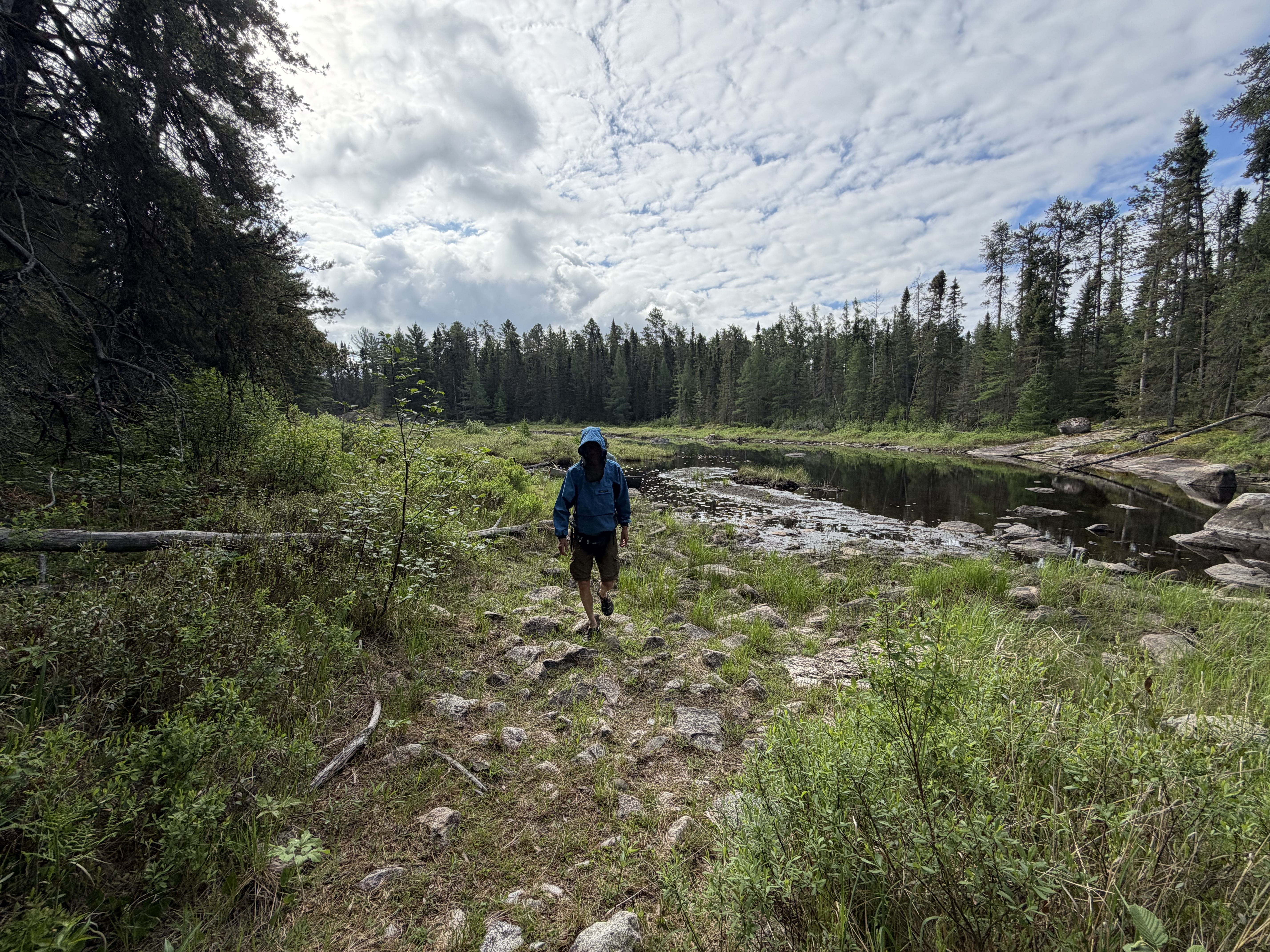 Portaging Cutty Creek