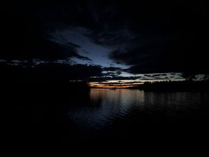 Nighttime at Birch Lake Campsite