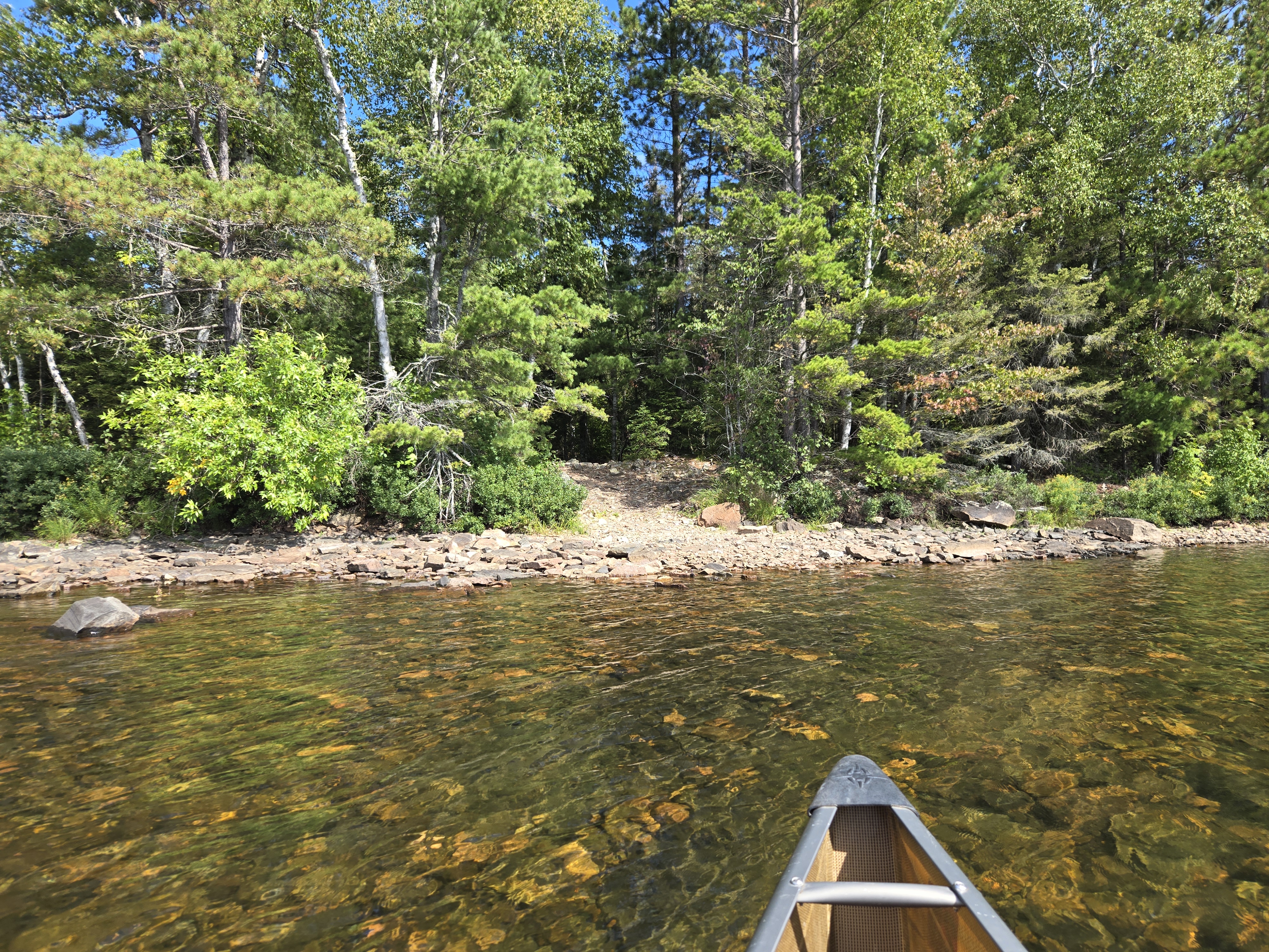 Rocky, but easy landing from Parent Lake on Portage 797