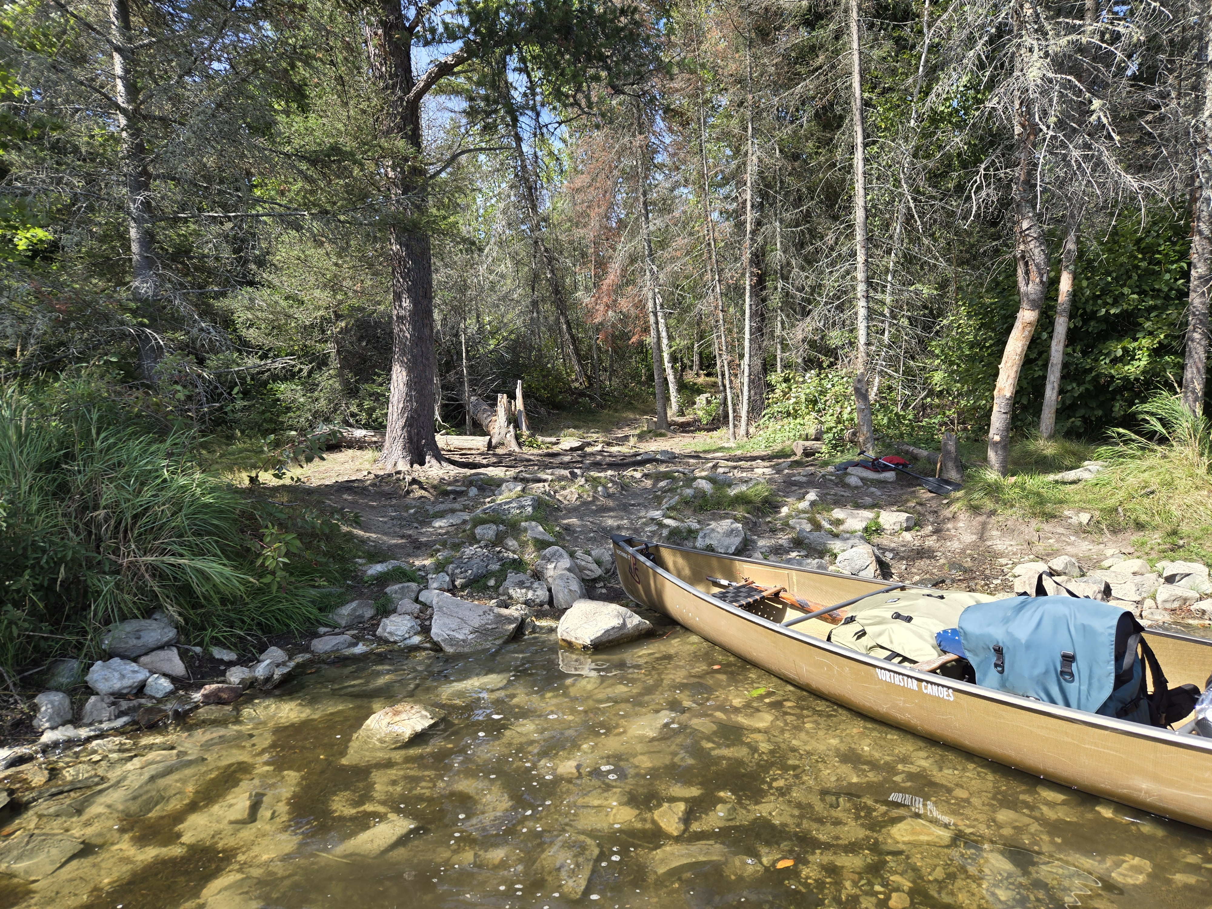 Rocky and mucky Portage 909