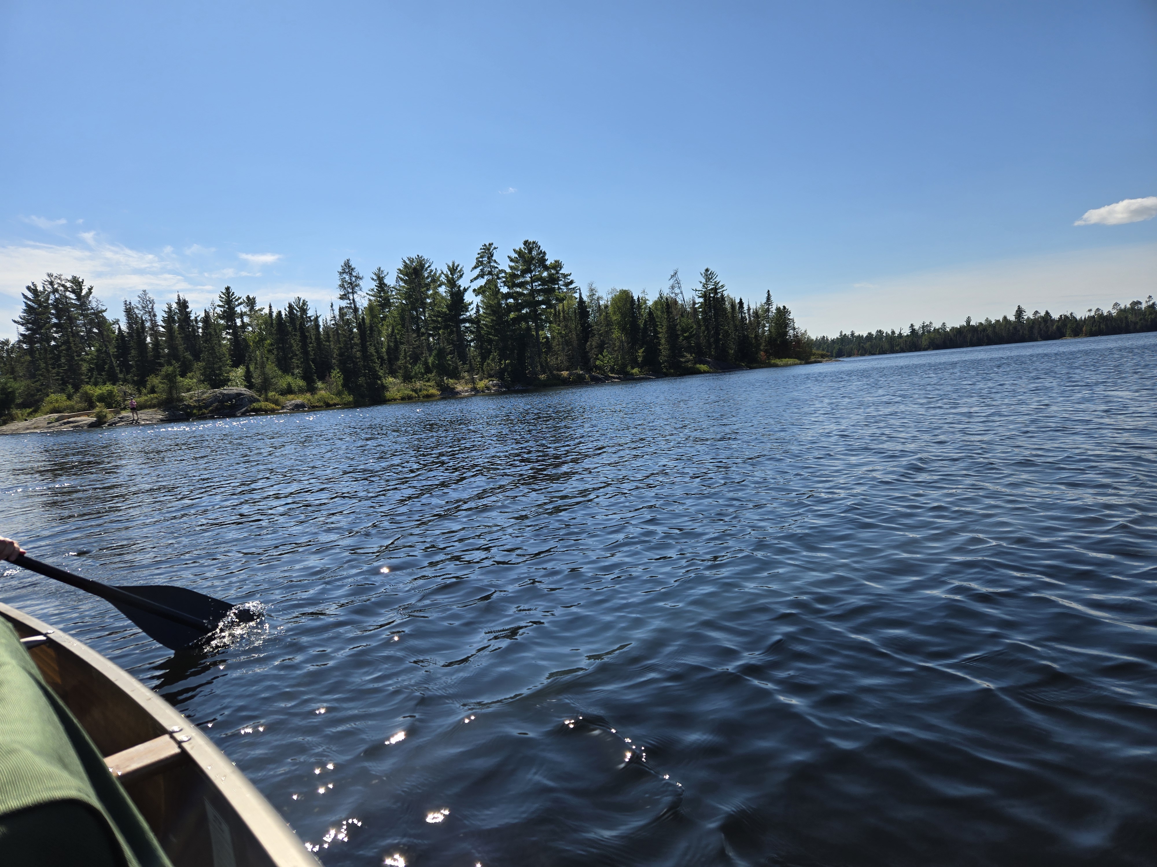 Fishing from the point at Campsite 1382
