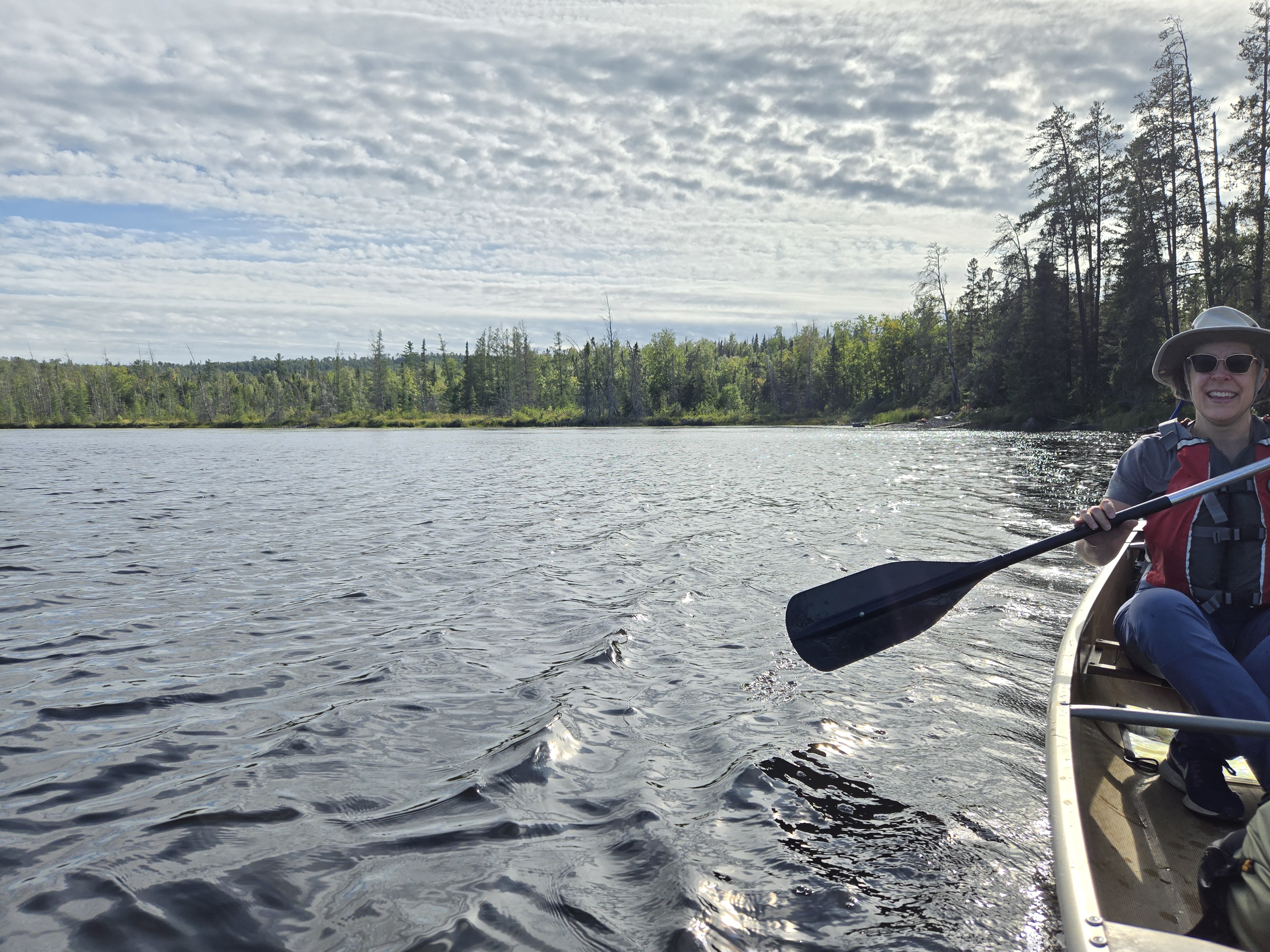 Approach to Portage 501 on Adventure Lake