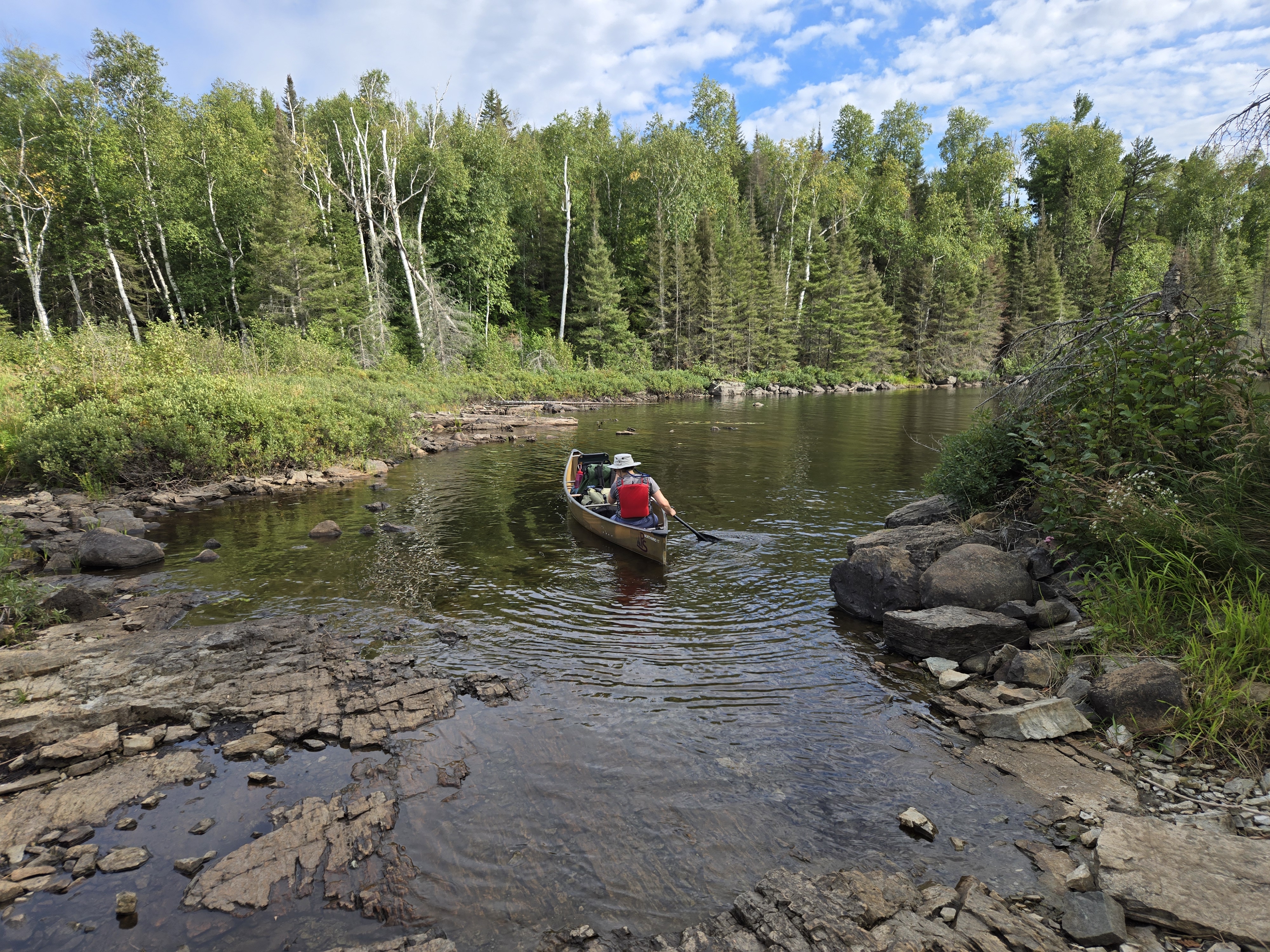 Adventure Lake end of Portage 122