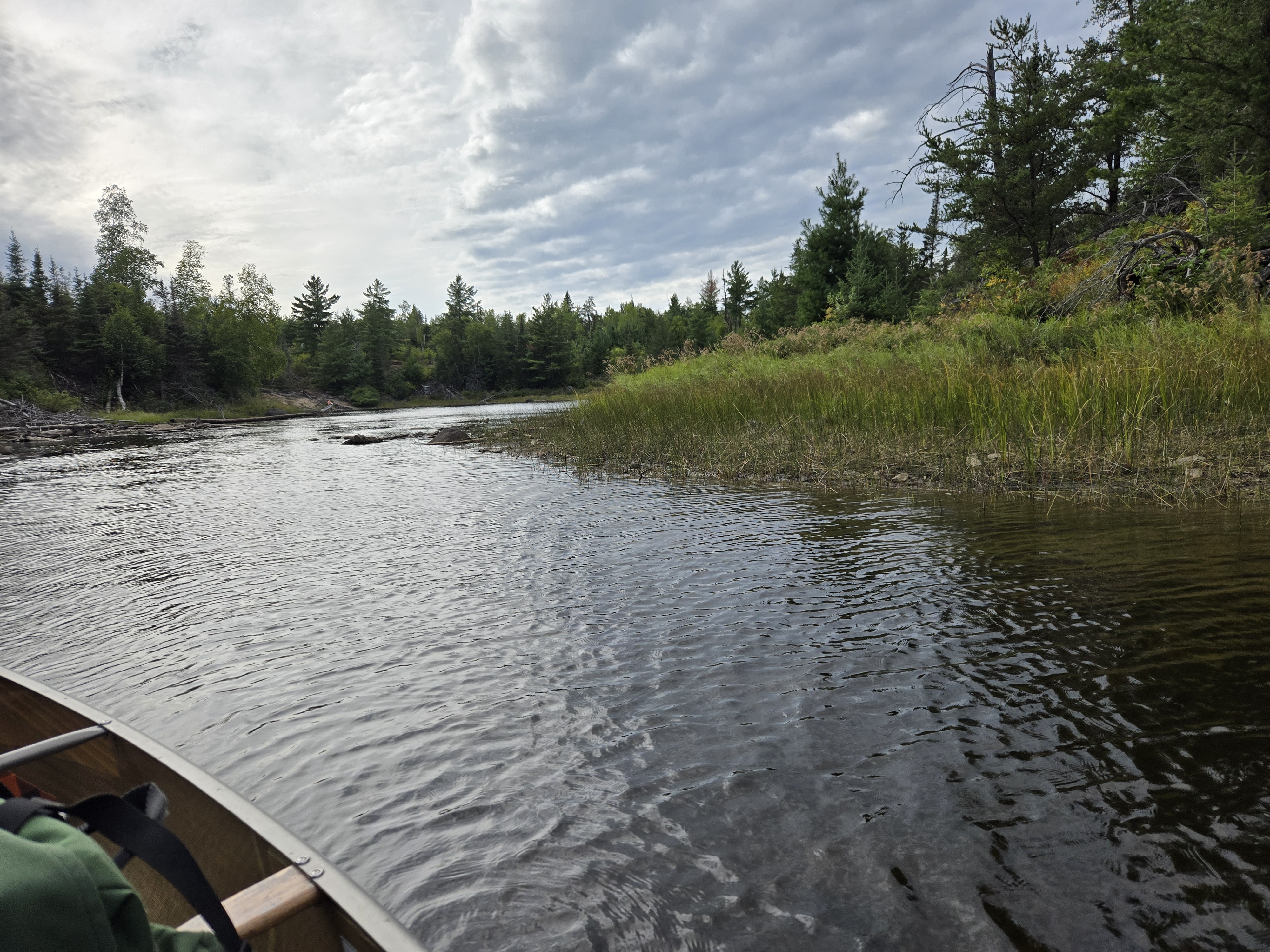 View of portage to Cattyman Lake from Jordan Lake