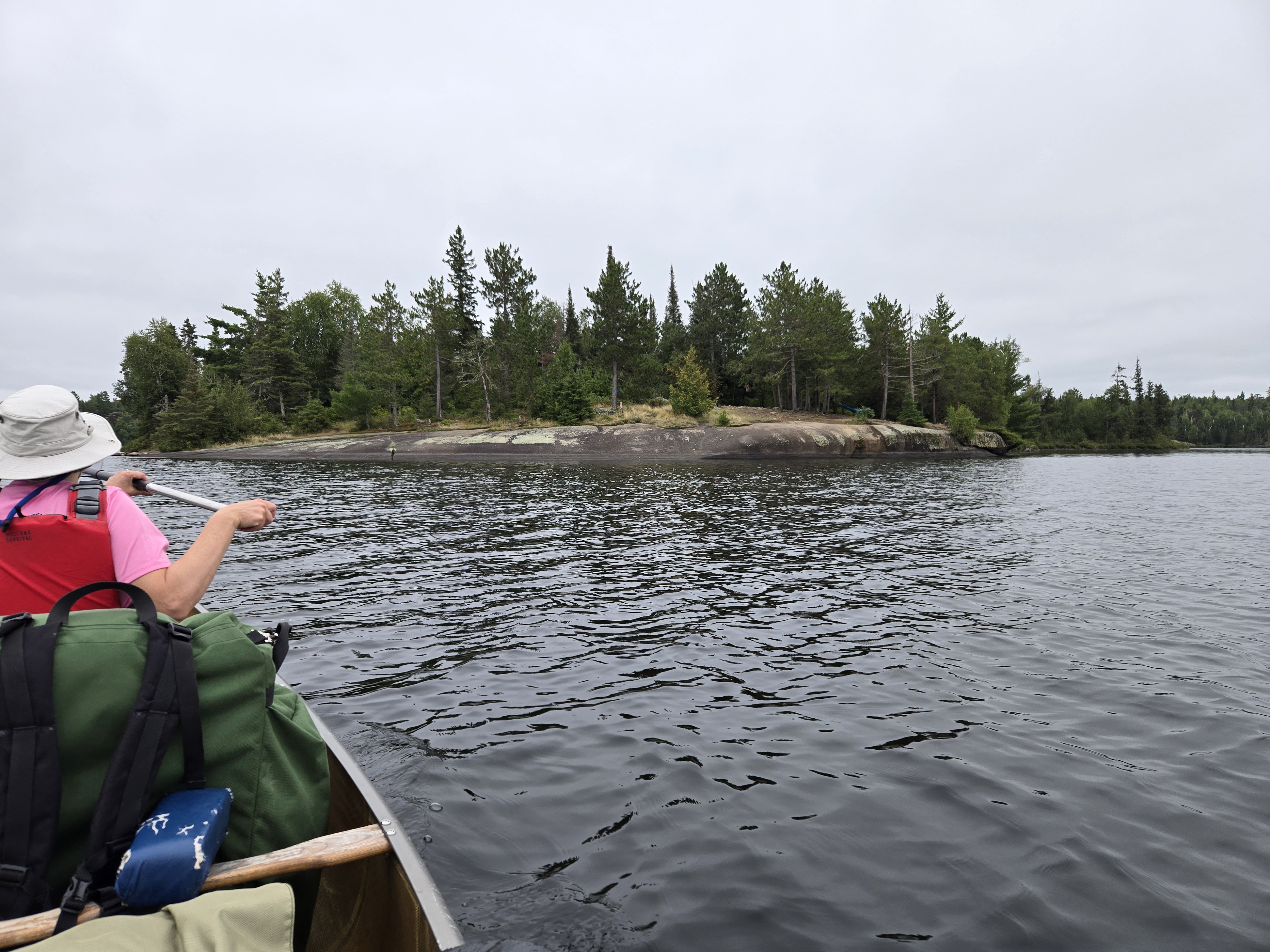 Island site perched atop large monolith