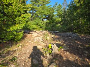 Climb up to the main part of the campsite