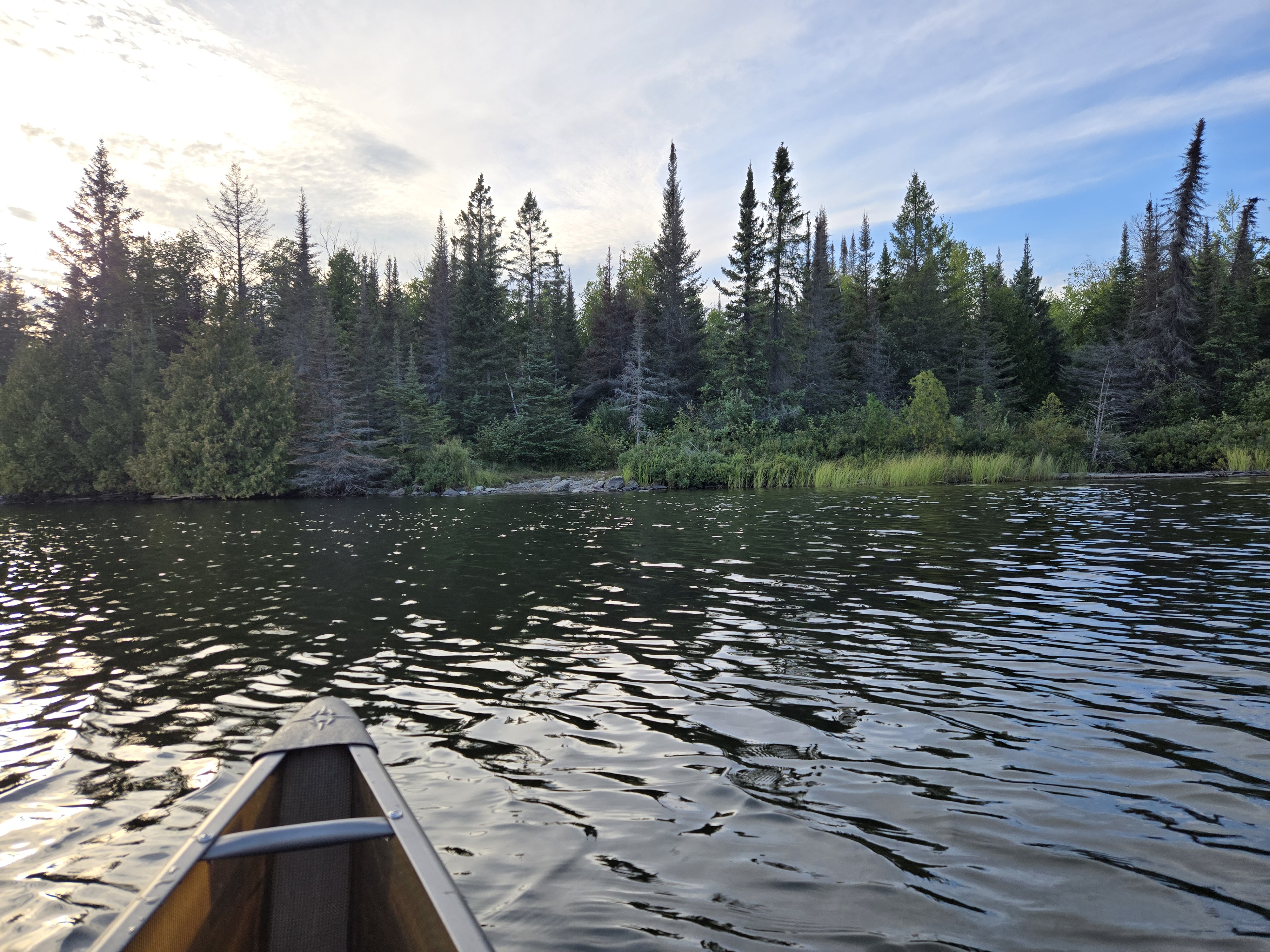 Approaching the portage from Spoon Lake to Bonnie Lake