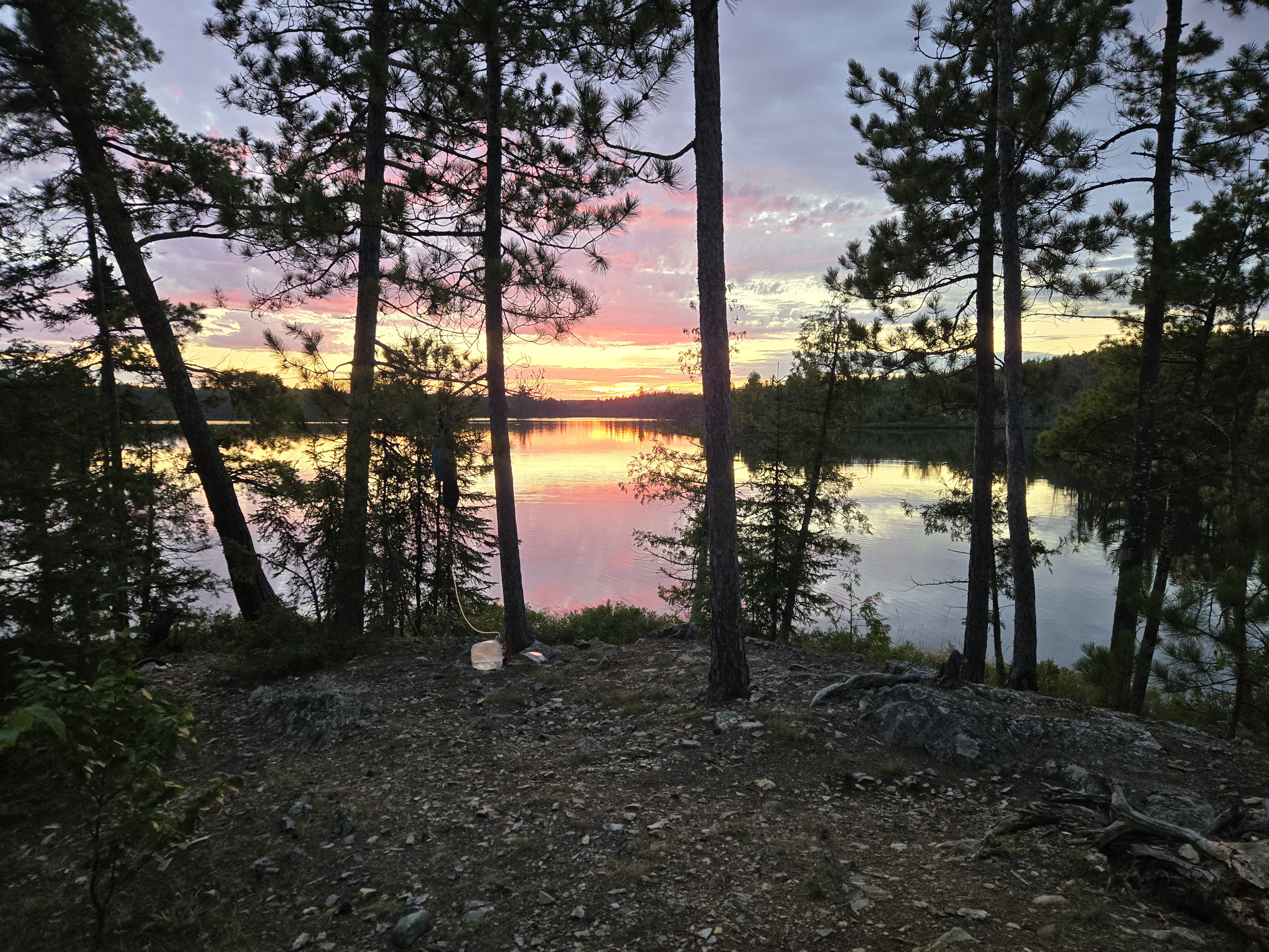 Sunset and water filter