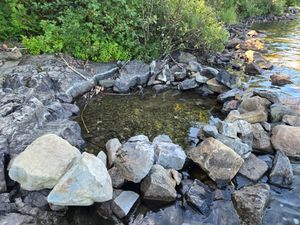 Wier constructed at northern landing