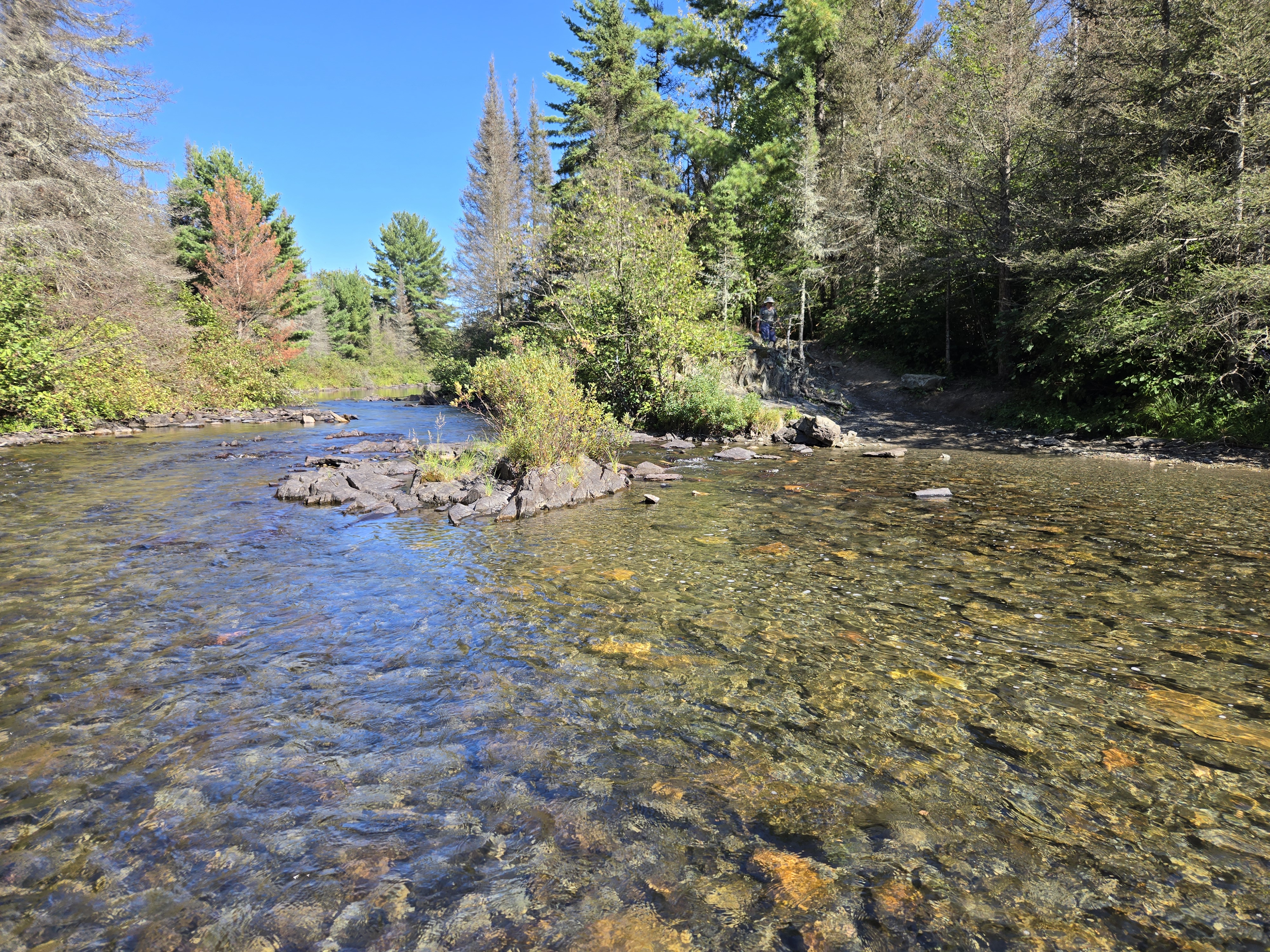 West end of portage looking upstream