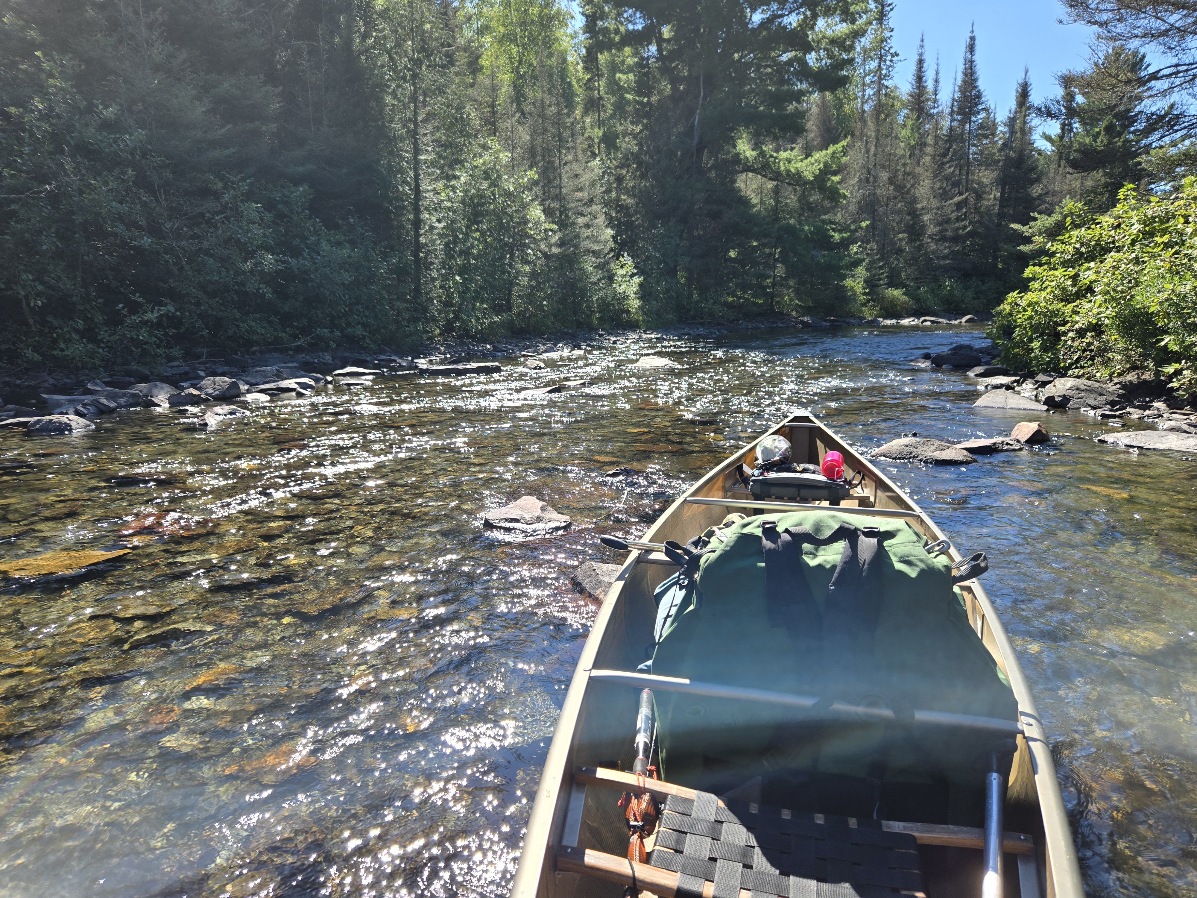 Down downstream from the west "end" of the portage