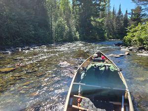 Down downstream from the west "end" of the portage