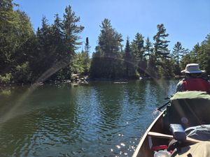 Eastern landing for third portage from Knife Lake to Carp Lake