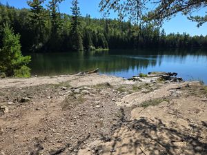 Downstream view of western landing