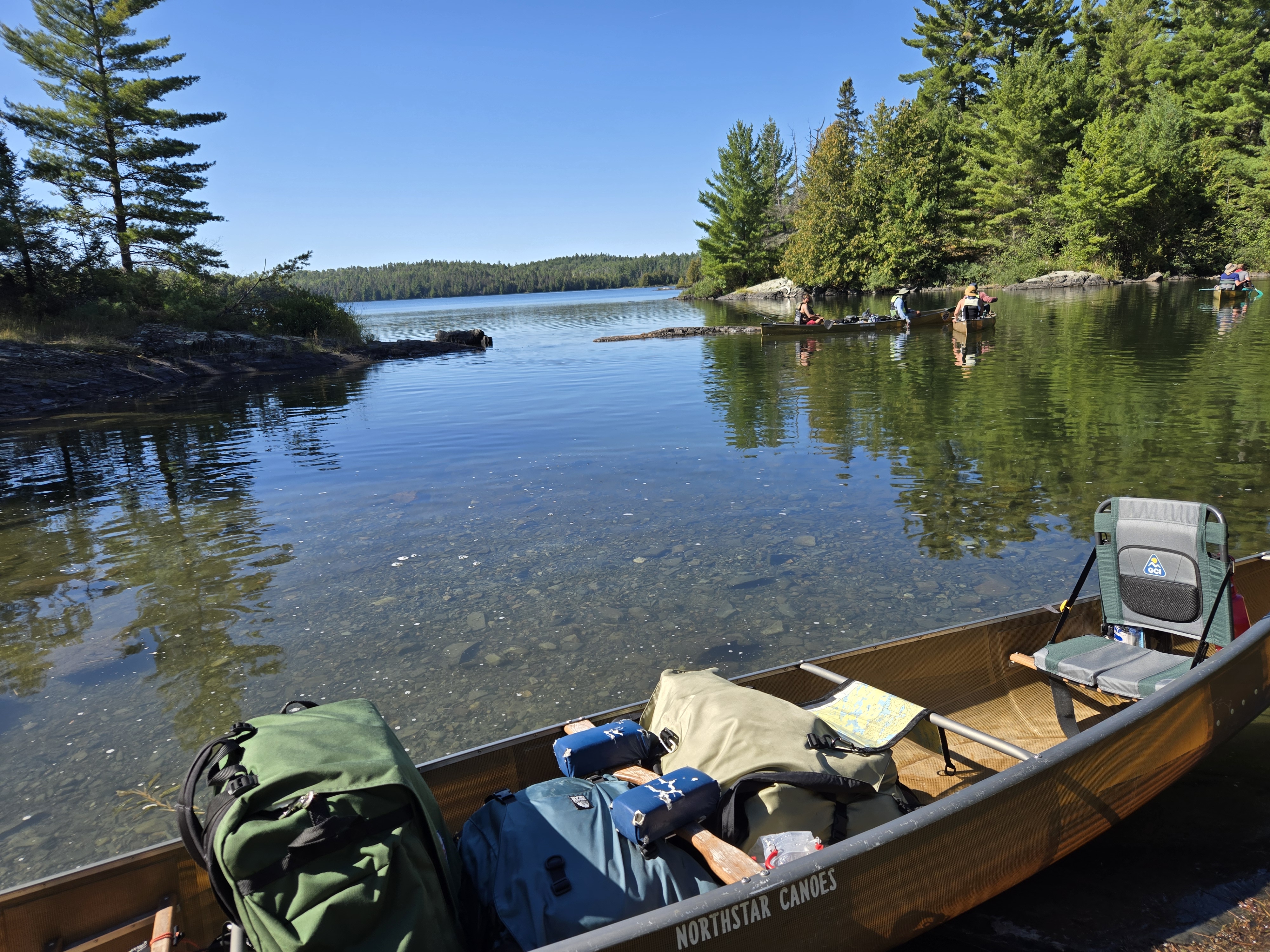 View downstream into Carp Lake