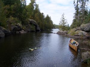 Entering Little Sag from Mora Portage