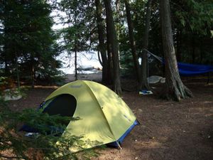 Tent Pads at Oyster Campsite