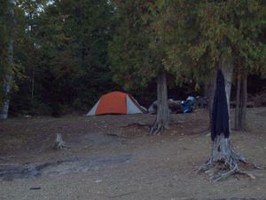 Insula Lake Island campsite