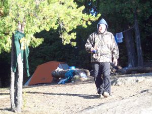 Insula Lake Island campsite