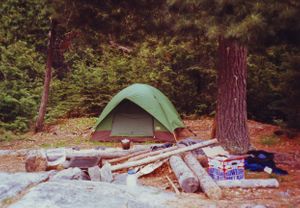 Camp on Knife Lake