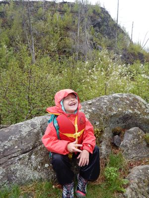 Laughing in the rain