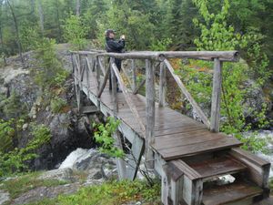 Mueller Falls bridge