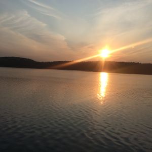 Campsite sunset