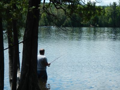 Lt. Dan fishing