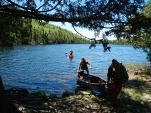 Canoe Lake landing