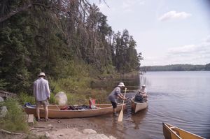 Putting in at Stanton Bay