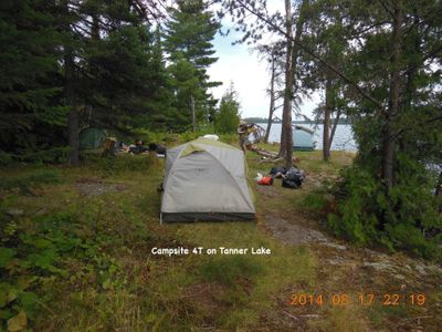 Campsite 4T on Tanner Lake