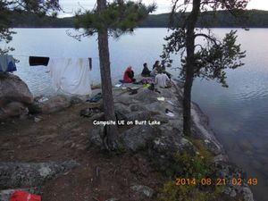 Campsite UE on Burt Lake