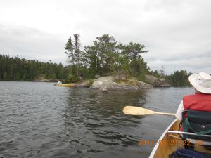 Approaching campsite on Kahshahpiwi