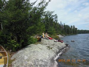 Lunch/Swim stop on McDougall