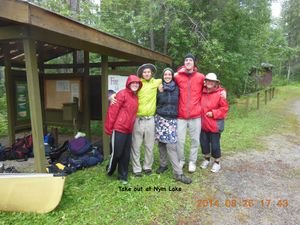 Take-out at Nym Lake