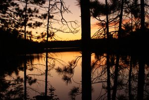 Beaverhouse Campsite 5241, sunset