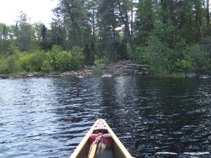 Lake One to Pond in high water