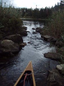 Saganaga Lake to Red Rock Lake line through