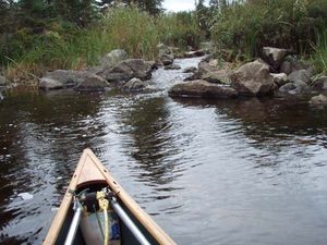 Saganaga Lake to Red Rock Lake line through