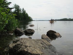 Arriving at camp