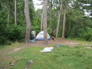 Knife Lake campsite