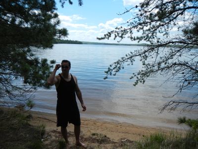 Big moose lake beach