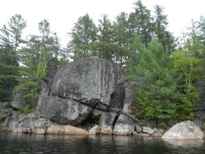 Hook Lake rock escarpment