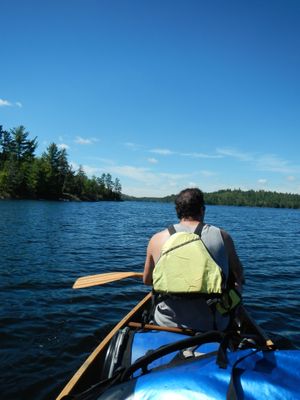 Paddling Slim Lake