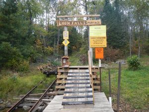 Loon Falls portage dock