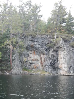 Gun Lake cliffs