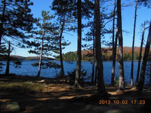 Lunch stop, Burnt Island Lake