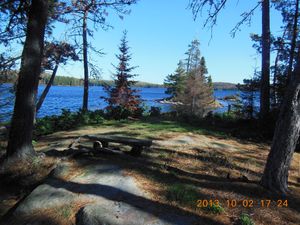 Lunch stop, Burnt Island Lake